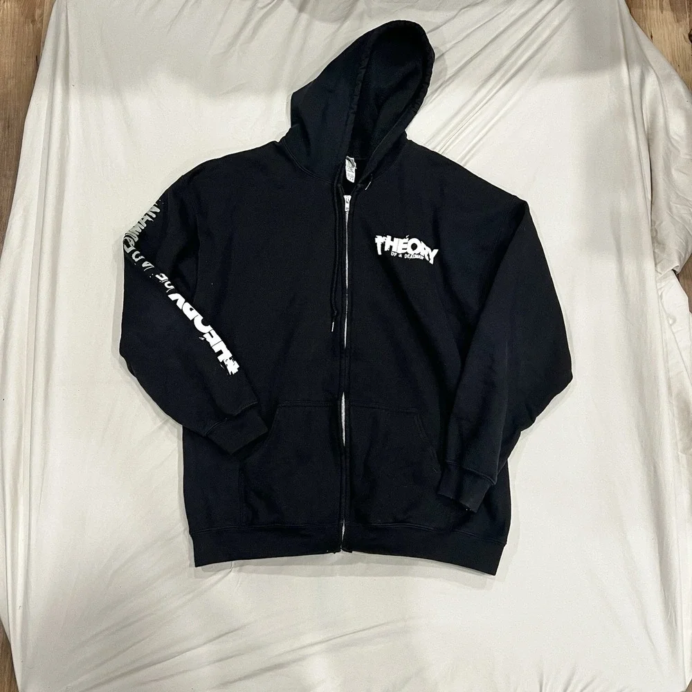 Theory of a Deadman Band Hoodie XL Black Heavy Blend Zip Up Medusa Graphic - Picture 2 of 8
